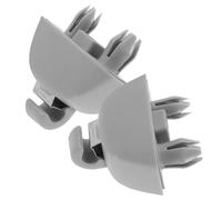 ibasenice Clip Porta Visiera Parasole Auto 2 Pezzi Grigia Gancio Supporto Aletta Parasole Interna per Veicoli Pratico e Resistente per Interni Auto