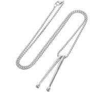 ibasenice Collana Ciondolo a Bacchetta Musicale in Metallo Argento Gioielli da Donna e Uomo Accessorio Versatile per Outfit Quotidiani e Serate
