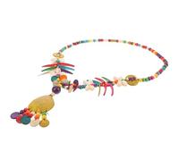 ibasenice Collana da Donna Lunga Perline di Guscio di Cocco Colorato Accessorio Moda Quotidiano Antiallergico Regalo Natale Festa della Mamma