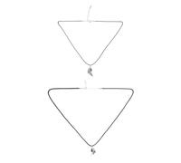 ibasenice Collana di Coppia Ciondoli Angelo e Demone Set da 2 Pezzi Cordino Nero Accessori per Collo Dell’Amante Regalo Elegante per la Festa degli Innamorati