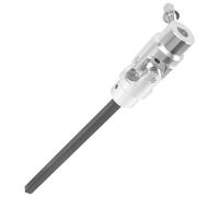 ibasenice Collegamento Doppio Pedale Batteria in Metallo Resistente Antiruggine, Barra Collegamento Pedale Grancassa Sostitutiva Durevole Per Strumenti Musicali Uso Batteristi