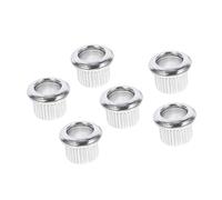ibasenice Confezione Da 6 Piroli Per Accordatura Chitarra Con Adattatore Per Boccole Di Conversione Corde Chitarra Esterno 8 Mm 6 Mm Argento Per Chitarra Elettrica