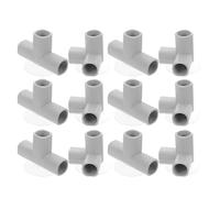 ibasenice Connettori a T in Plastica per Recinto 12 Pezzi - Giunti per Tubi a Gomito e Raccordi a T per Box Gioco - Accessori per Montaggio Stabile e Sicurezza Area Giochi