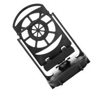 ibasenice Contapassi Telefono Nero Doppio Supporto in Plastica, Design Silenzioso e Minimalista, Facile da Installare, Dispositivo Automatico per Contare i Passi e Oscillare Cellulare