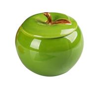 ibasenice Contenitore Ermetico in Materiale Ceramico Verde con Coperchio Multiuso, Decorativo e Creativo per Archiviazione su Scrivania, per Ufficio e Uso Personale