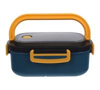 ibasenice Contenitore Porta Pranzo 1.2l Leggero in Silicone e Pp, Adatto al Microonde con Scomparti, per Ufficio e Campeggio