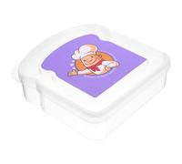 ibasenice Contenitore Scatola Porta Pane e Toast in Pp per Sandwich Leggero e Resistente Design Compatto e Facile da Pulire per Conservazione o