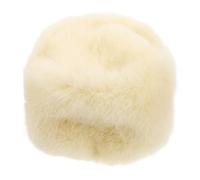 ibasenice Copertura Pelosa Per Microfono Schermo Isolante Antivento Filtro Anti-pop Adatto Per Interni Ed Esterni Design Lavabile e Staccabile Colore Giallo