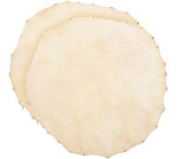 ibasenice Coperture in Pelle di Capra per Tamburi 2pezzi Accessori per Tamburi Sciamanici e Africani, Coperture Resistenti per Batteria e Percussioni