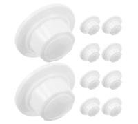 ibasenice Coperture per Dadi di Fissaggio Ventola in Plastica Abs Bianche 10 Pezzi, Leggere e Facili da Pulire, per Ventilatori da Tavolo e Piedistallo Durante le Vacanze Estive