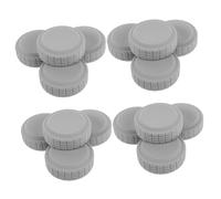 ibasenice Coperture Protettive per Ruote da 5-6 Cm in Silicone per Ruote Valigia 16 Pezzi, Protezione Antiusura e Antirumore per Viaggi e Ambienti Sensibili al Rumore