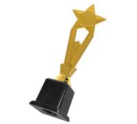 ibasenice Coppa Stella in Plastica Dorata 30 CM per Premi Sportivi Calcio Giovanile e Competizioni Scolastiche Premio Leggero e Resistente per Squadre Vincitrici Riutilizzabile