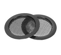 ibasenice Copriforo Accessorio per Resonator Guitar 2 Pezzi in Metallo Nero per Chitarra Dobro Facile da Installare, Riduce Feedback