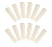 ibasenice Copriportalampada e Copricandele Creativi 20 Pezzi in Plastica Bianca Effetto Lacrime per Lampadari in Cristallo Adatti a Lampadari Corridoio e Soggiorno 25X100Mm