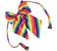 ibasenice Cravatta Decorativa Arcobaleno Unisex in Poliestere Resistente, Accessori per Feste LGBTQ e Costumi di Carnevale, Fiocco Colorato per Eventi Serali e Riunioni, Design Vivace