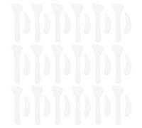 ibasenice Cucchiaini per Maschere Viso e Applicatori per Crema Contorno Occhi 100 Pezzi in Plastica per Prodotti Skincare Viso e Accessori Make Up Colore Bianco