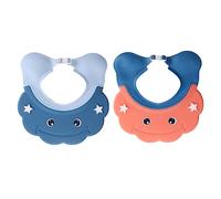 ibasenice Cuffia Da Bagno in Silicone Per Bambini - Set Da 2 Pezzi Regolabile Con Motivo A Cartoni Animati Divertente Cuffia Da Bagno Per Baby Shower