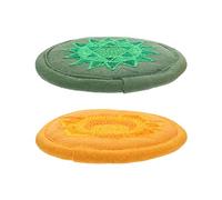 ibasenice Cuscinetti Per Ciotole Sonore Buddiste Ricamati a Mano, Set 2 Pezzi Piccoli 10 Cm, Tappi Per Campane Tibetane Resistente, Decorazione Funzionale Per Meditazione e Buddhismo