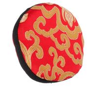 ibasenice Cuscino Per Campane Tibetane in Tradizionale Rosso Decorativo e Protettivo Per Ciotole Canto Buddiste Morbido e Antiscivolo Per Meditazione e Uso Quotidiano