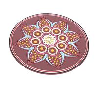 ibasenice Cuscino Protettivo Per Ciotole Pvc Per Meditazione Design Mandala Per Ciotole e Tibetane Attrezzatura Religiosa Per Buddisti