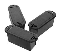 ibasenice Custodia Batteria 9v per Basso e Chitarra Attiva, Confezione 3 Pezzi con Plastico Nero e Spugna Nuova per Sostituzione Batteria e Alimentazione Stabile