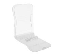 ibasenice Custodia Organizer Compatto Porta Ugelli Idropulsore Bianco in Abs con Coperture in Silicone per Punte per Viaggi e Uso Quotidiano