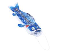 ibasenice Decorazione Della Bandiera Delle Carpe Di Grandi Dimensioni Piccolo Pesce Aquilone Bandiera Manica a Streamer Mini Bandiere Di Pesce Carpa Carino Raso Blue