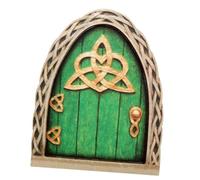 ibasenice Decorazione delle Porte delle Fiabe in Legno Arredamento per La Casa Mini Case delle Fate per Giardini All'aperto Adornare La Porta delle Fate Porte delle Fate di Legno