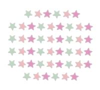 ibasenice Decorazioni per Unghie e Multiuso Stelle a Cinque Punte 10 Pezzi in Resina Rosa, Facili da Usare per Manicure, per Scarpe e Ornamenti Creativi