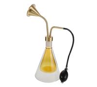 ibasenice Diffusore per Campionamento Elegante e Portatile per Oli Essenziali Colore Casuale in Vetro a Doppio Strato, Fiaschetta per Spa e Viaggi