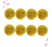 ibasenice Distintivi per Matrimonio Sposa e Addio al Celibato Set 8 Pezzi Spille Oro per Accessori Festa Nubilato e Decorazioni Corsage Sposa