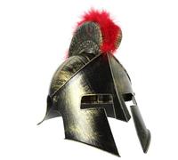 ibasenice Elmetto Romano Antico in Plastica Oro, Leggero e Pratico, Accessorio per Costume da Soldato e Feste Medievali per Uomo