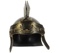ibasenice Elmo Romano da Uomo Vintage in Dorato per Costume Cavaliere Medievale Casco Storico per Cosplay e Feste Tema Soldato Romano