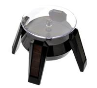 ibasenice Espositore Girevole Nero in Abs con Alimentazione e Batteria Aa Piattaforma Rotante per Orologi Gioielli e Smartphone per Negozi ed Esposizioni