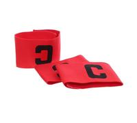 ibasenice Fascia da Capitano Calcio Elastico 3 Pezzi Elastico Regolabile Rosso, Braccialetti da Capitano Resistenti e Traspiranti per Squadre di Calcio, Accessorio Sportivo Portatile