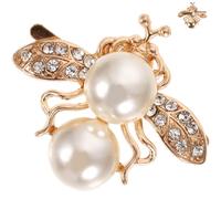 ibasenice Fermagli Decorativi per Scarpe a Forma di Ape in Lega Oro Perle Artificiali, Eleganti e Stilosi, la Decorazione Quotidiana e Occasioni Speciali