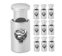 ibasenice Fibbie Antiscivolo Per Spiedini Da Barbecue 10 Pezzi, Clip Metalliche Leggere e Resistenti, Fibbie Di Fissaggio Anello Aperto Per Grigliate All'aperto e Forniture Barbecue