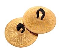 ibasenice Finger Cymbals in Rame per Danza del Ventre Levigato Senza Design Facili da Impugnare con Elastico per Performance e Interazione Genitore Figlio