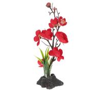 ibasenice Fiore Artificiale Realistico in Plastico Rosso per Decorazione Piatti Sushi, Ornamento Creativo e Portatile per Casa e Hotel Stili multipli