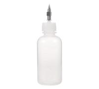 ibasenice Flacone applicatore per Smalto per Argilla con Punta ad ago per | Flaconi con punta fine da 0,5 mm per colla, flaconi in plastica comprimibili per smalto adatti a diversi tipi di liquidi, 50