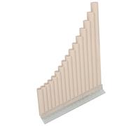 ibasenice Flauto di Pan 16 Canne in Do, Abs Beige, Facile da Imparare, Suono Ricco, Libro Musicale e Custodia per Principianti