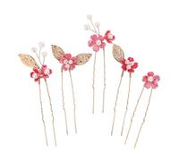 ibasenice Forcine Artigianali per Chioma a Forma di Fiore a Cinque Petali, 5 Pezzi in Lega di Zinco, Accessori per Donne in Occasioni di Nozze e Ricevimenti