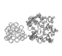 ibasenice Ganci per Lacci in Ottone 20 Pezzi Design Semplice e Resistente, Accessori Argento per Scarpe e Progetti Fai-da-te nella Vita Quotidiana