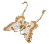 ibasenice Gancio a Parete Farfalla in Metallo, 12cm, per Cappelli e Sciarpe | Design Creativo ed Elegante, Installazione Semplice Nastro Adesivo Forte, per Camera da Letto e Ufficio