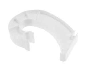 ibasenice Gancio a S in Plastica Bianco per Asta Armadio 3/4