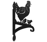 ibasenice Gancio per Piante da Parete in Ferro Robusto, Staffa di Sospensione per Esterni, Supporto Porta Fioriera da Balcone e Mangiatoia per Uccelli, Adatto per Giardino e Patio