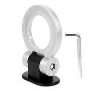 ibasenice Gancio Traino Decorativo Auto in Resistente e Antigraffio Anello Esterno per Paraurti Installazione Rapida e Semplice Design Creativo Argento