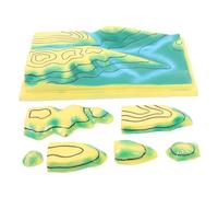 ibasenice Geografico in Plastica Contorni Lineari Mappa Didattica Terreno Realistica per Lezioni di Geografia Scuola Media Strumento Interattivo per Progetti Scientifici e Apprendimento