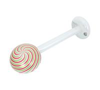 ibasenice Giant Christmas Inflatable Lollipop Decor Stripes Weatherproof PVC Candy Sign For Holiday Parties Birthday Outdoor Lawn Displays