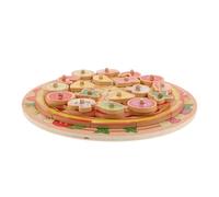 ibasenice Giocattolo di Pizza in Legno per Ragazzo Ragazza Set di Cibo Giocattolo Realistico per Giochi di Ruolo e Cucina per Attività di Finzione Sviluppo di Abilità Sociali